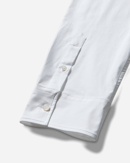 Jean Paul Gaultier Wmns Shirt With "Needles Jean Paul Gaultier" Flock Print White/Black Shirts Overshirt 26-01-W-ST050-C071 0100