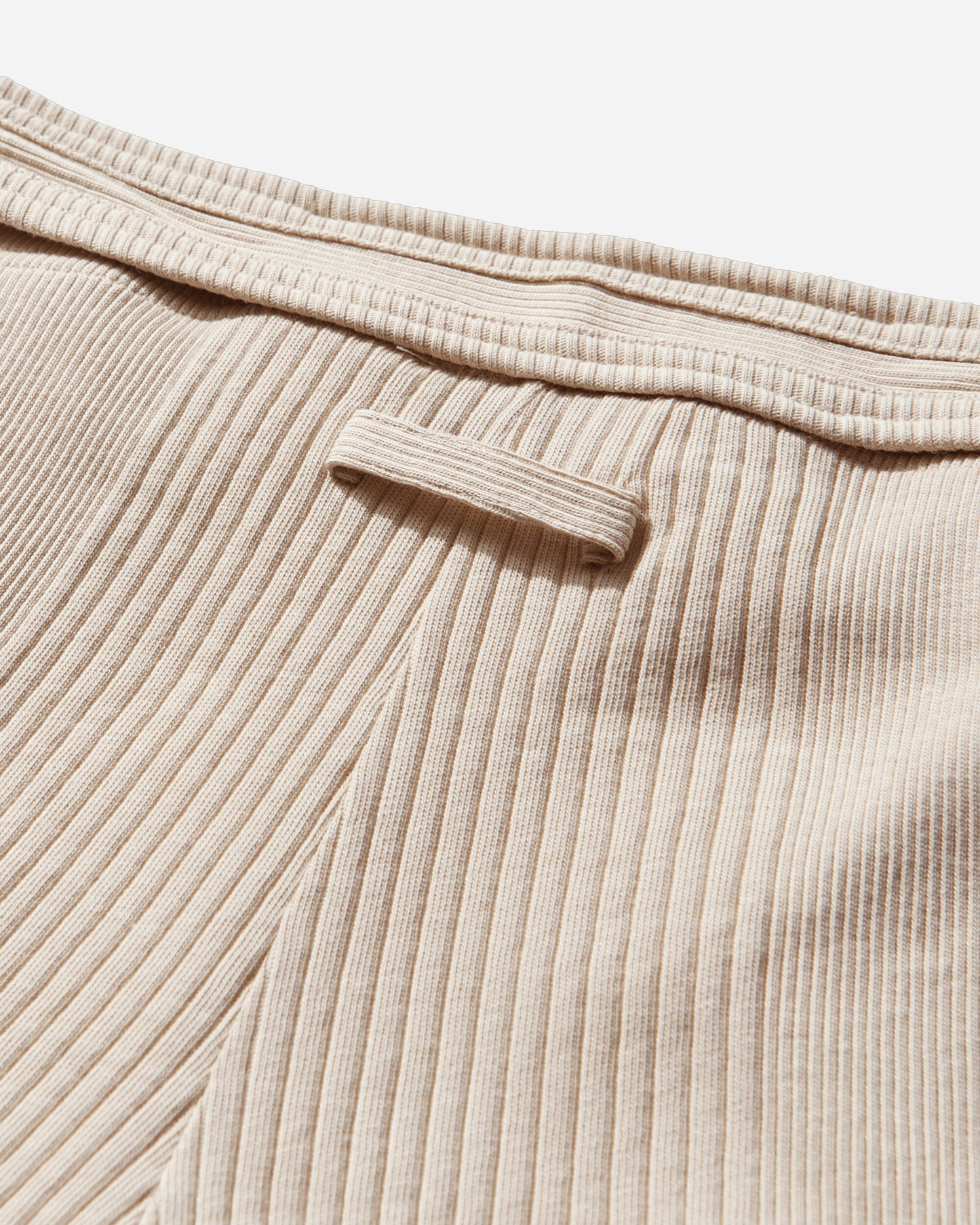 Jean Paul Gaultier Wmns Cotton Ribbed Short With "Gaultier" Patch And Overall Buckles Nude Shorts Short 26-01-W-TR059-J014 63