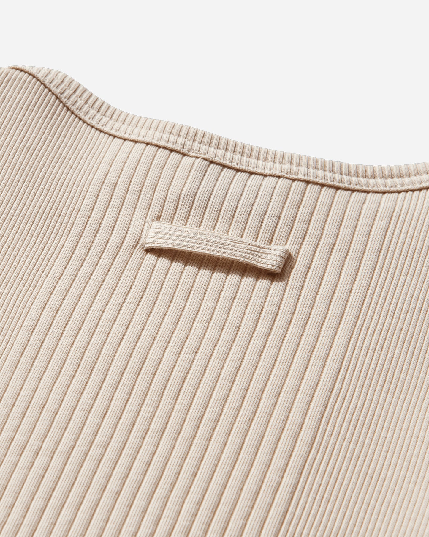 Jean Paul Gaultier Wmns Cotton Ribbed Cropped Baby Tee With "Gaultier" Patch Nude T-Shirts Shortsleeve 26-01-W-TO429-J014 63