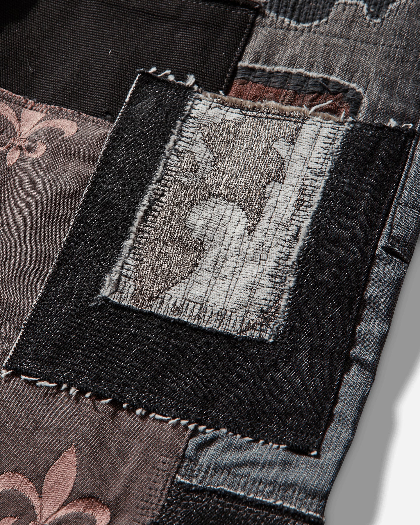 Junya Watanabe MAN Men'S Pants Black X Mix Pants Denim WQ-P219-S26 1