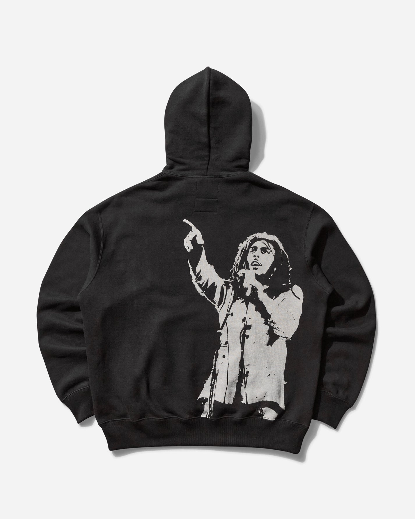 Junya Watanabe MAN Bob Marley Hooded Sweatshirt Black/Beige Sweatshirts Hoodies WO-T901-100 001