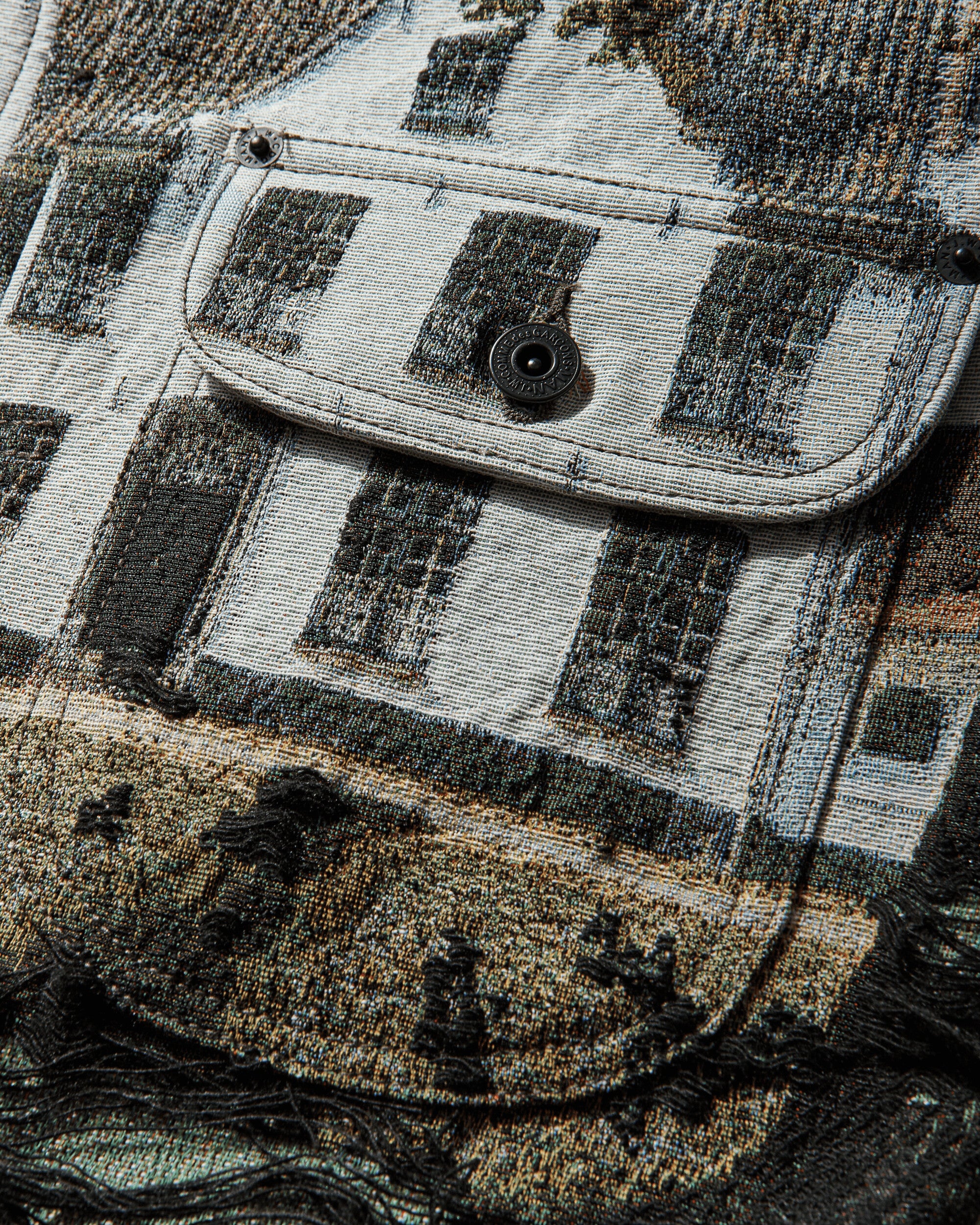 Junya Watanabe MAN Men'S Jacket Grn/Bk/Lgtblu Coats and Jackets Jackets WQ-J030-S26 1