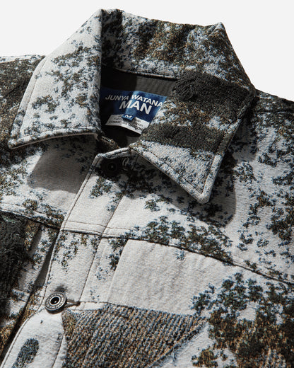 Junya Watanabe MAN Men'S Jacket Grn/Bk/Lgtblu Coats and Jackets Jackets WQ-J030-S26 1