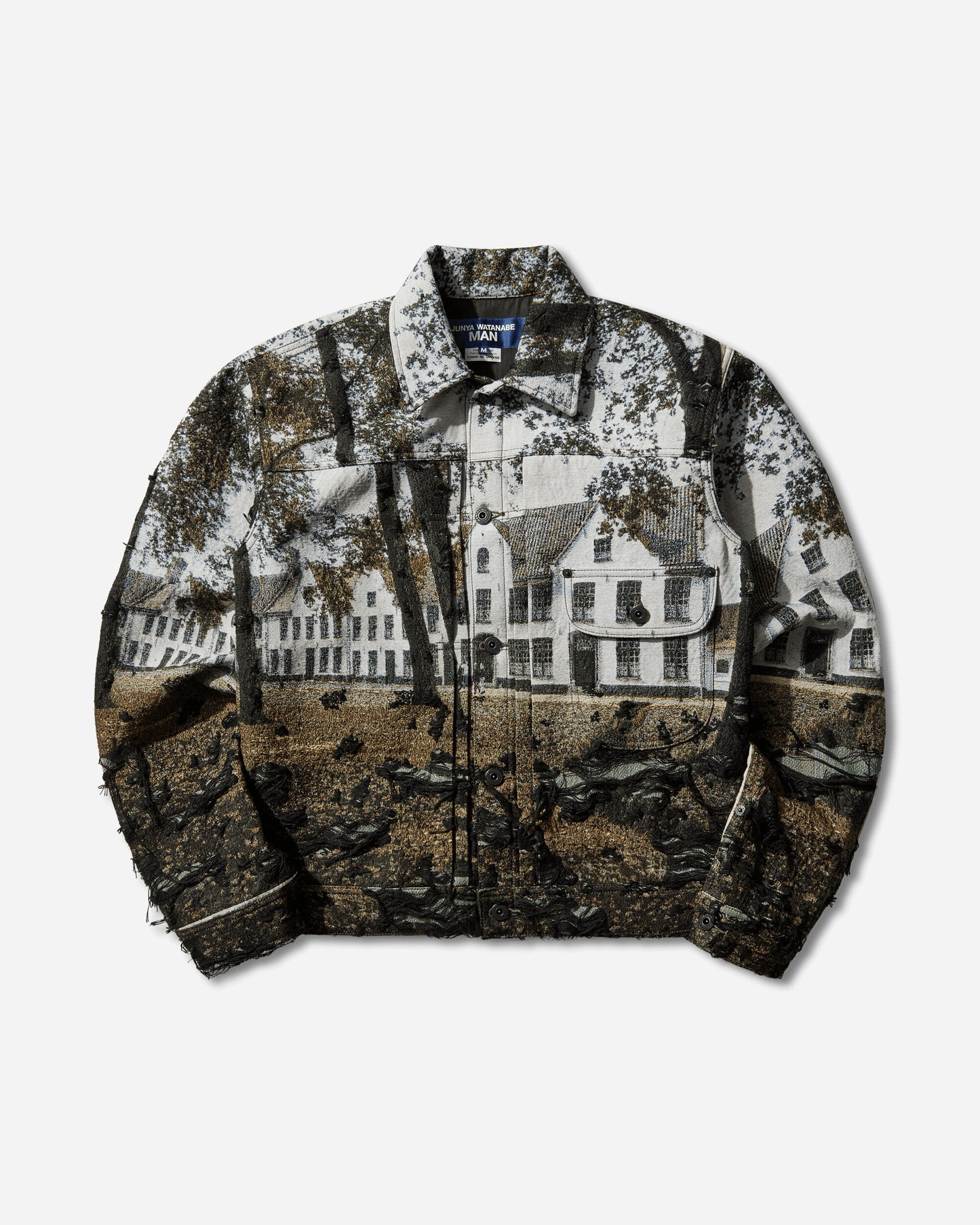 Junya Watanabe MAN Men'S Jacket Grn/Bk/Lgtblu Coats and Jackets Jackets WQ-J030-S26 1