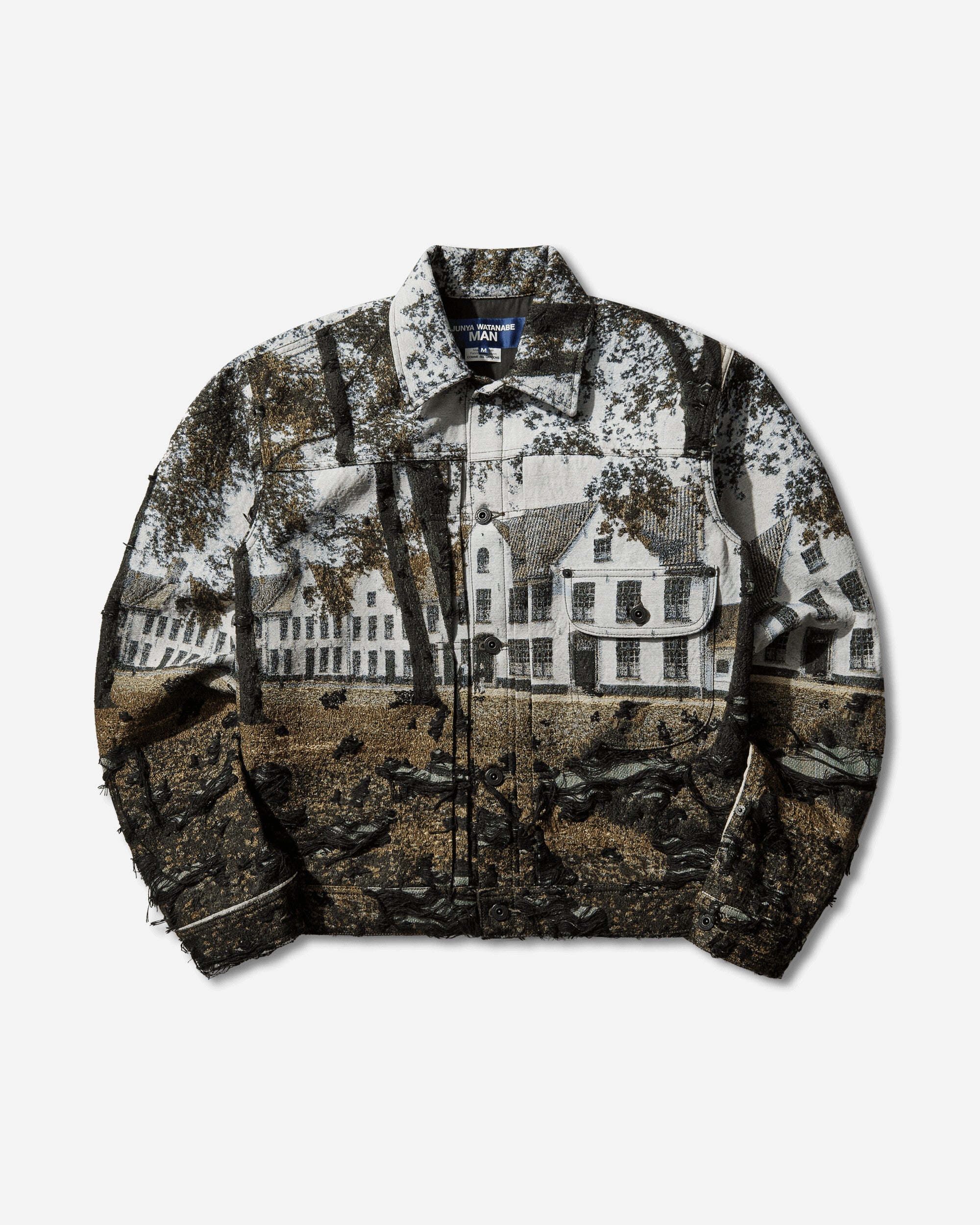 Junya Watanabe MAN Men'S Jacket Grn/Bk/Lgtblu Coats and Jackets Jackets WQ-J030-S26 1