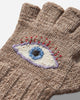 KAPITAL Wool Folktale Gloves Speakeasy Gray Beige Gloves and Scarves Gloves K2411XG554 GRAYBEIGE