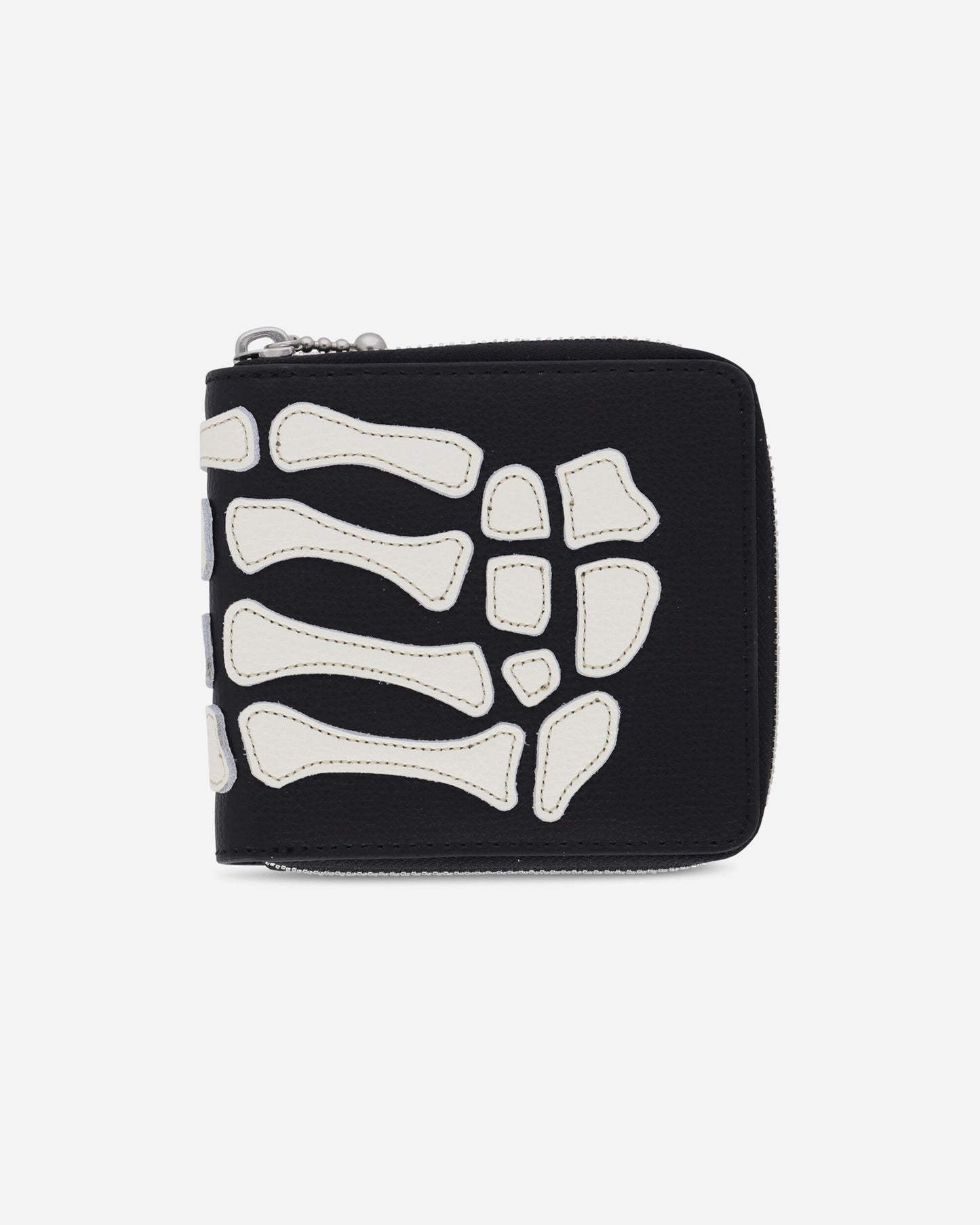 KAPITAL Thumb Up Bone Band Zip Wallet Black Wallets and Cardholders Wallets K2503XG522 BLACK