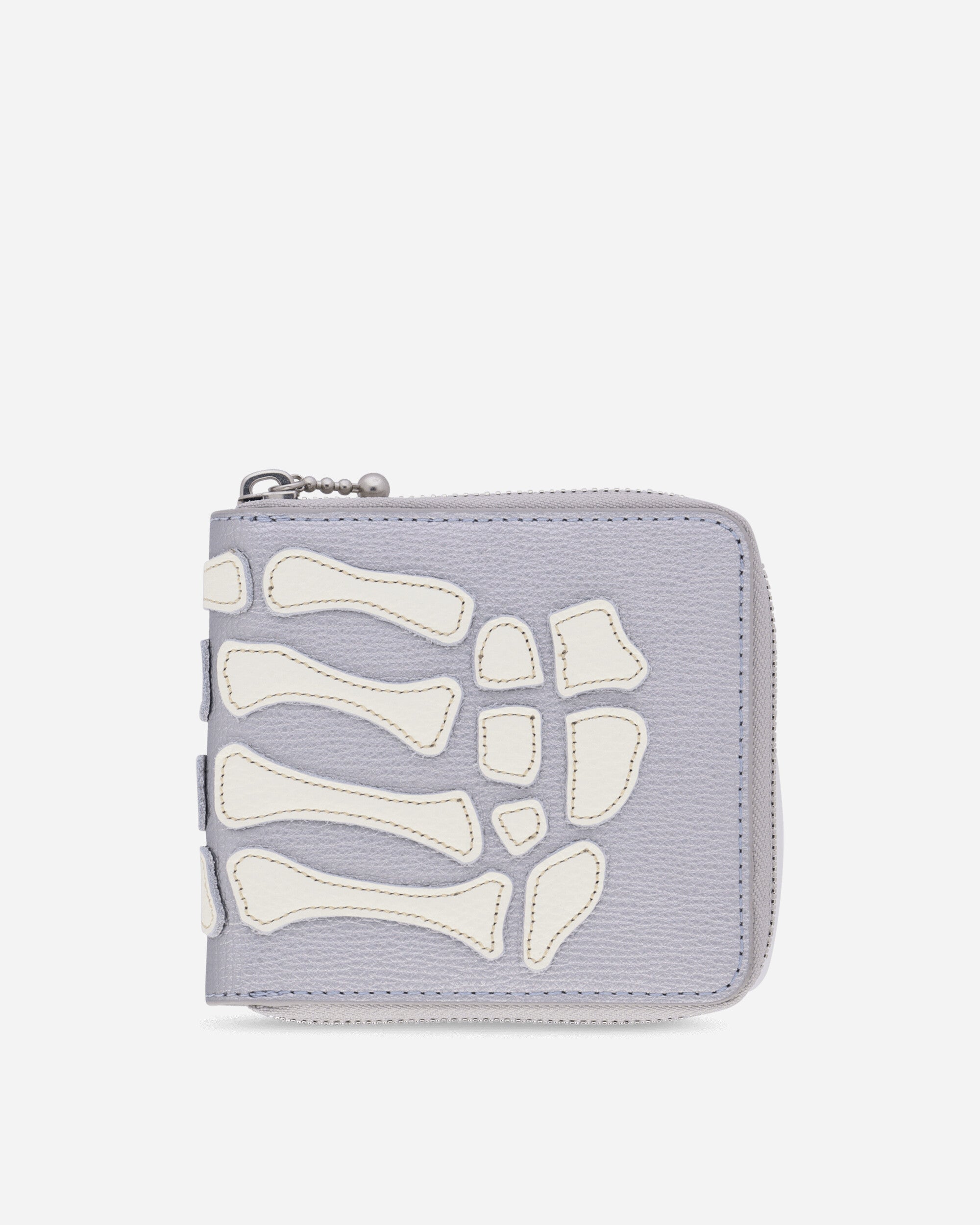 KAPITAL Thumb Up Bone Band Zip Wallet Silver Wallets and Cardholders Wallets K2503XG523 SILVER