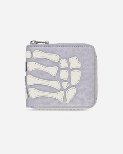 KAPITAL Thumb Up Bone Band Zip Wallet Silver Wallets and Cardholders Wallets K2503XG523 SILVER