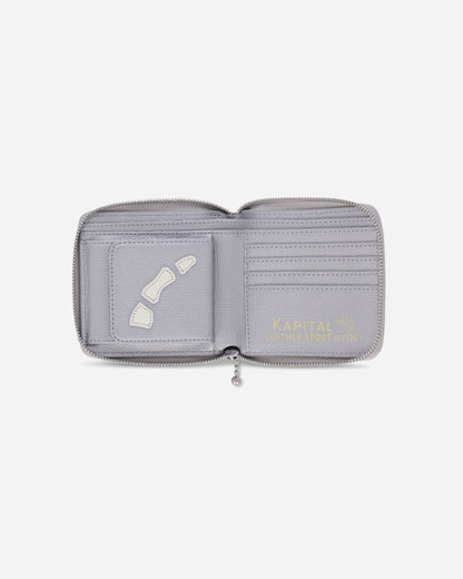 KAPITAL Thumb Up Bone Band Zip Wallet Silver Wallets and Cardholders Wallets K2503XG523 SILVER