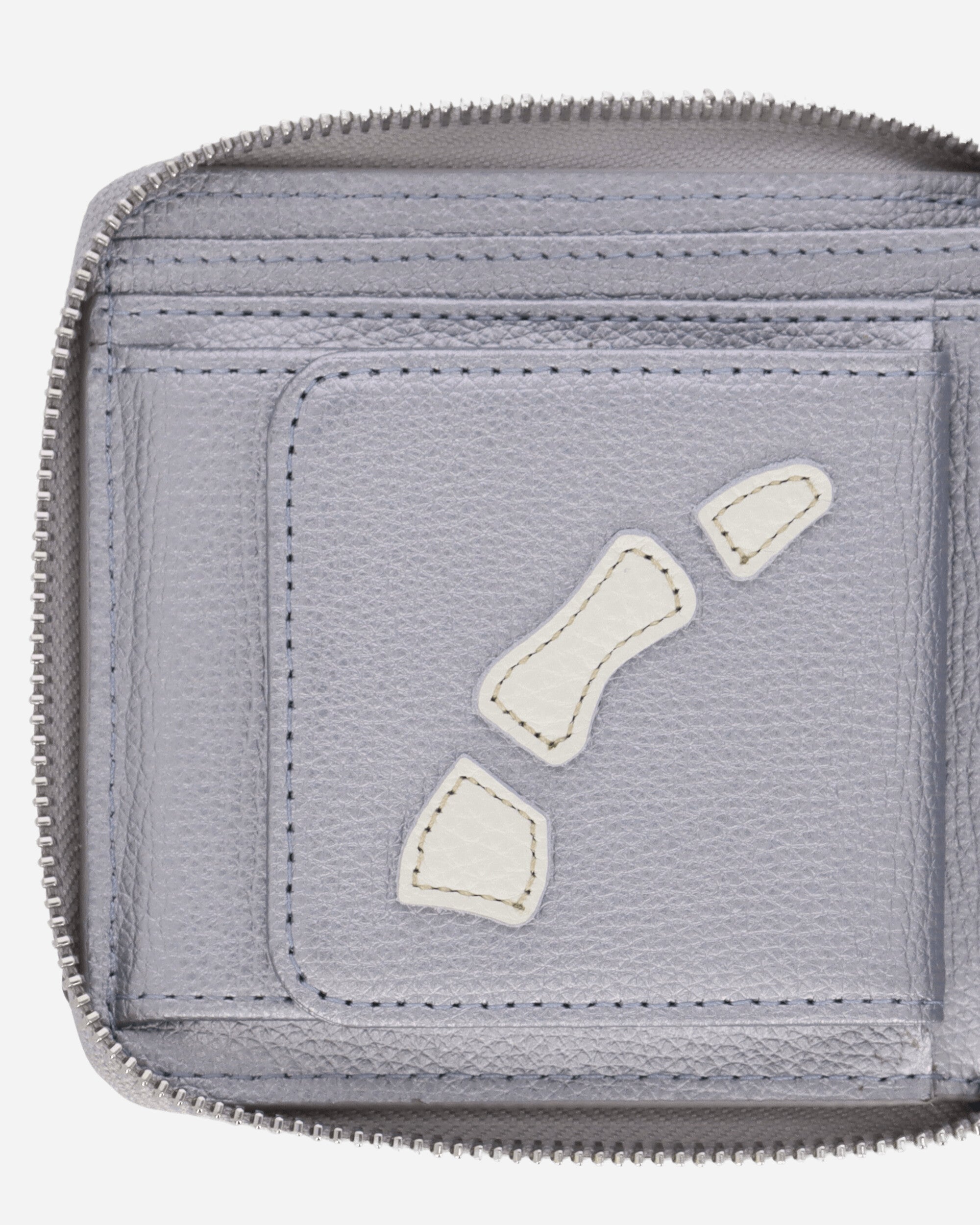 KAPITAL Thumb Up Bone Band Zip Wallet Silver Wallets and Cardholders Wallets K2503XG523 SILVER