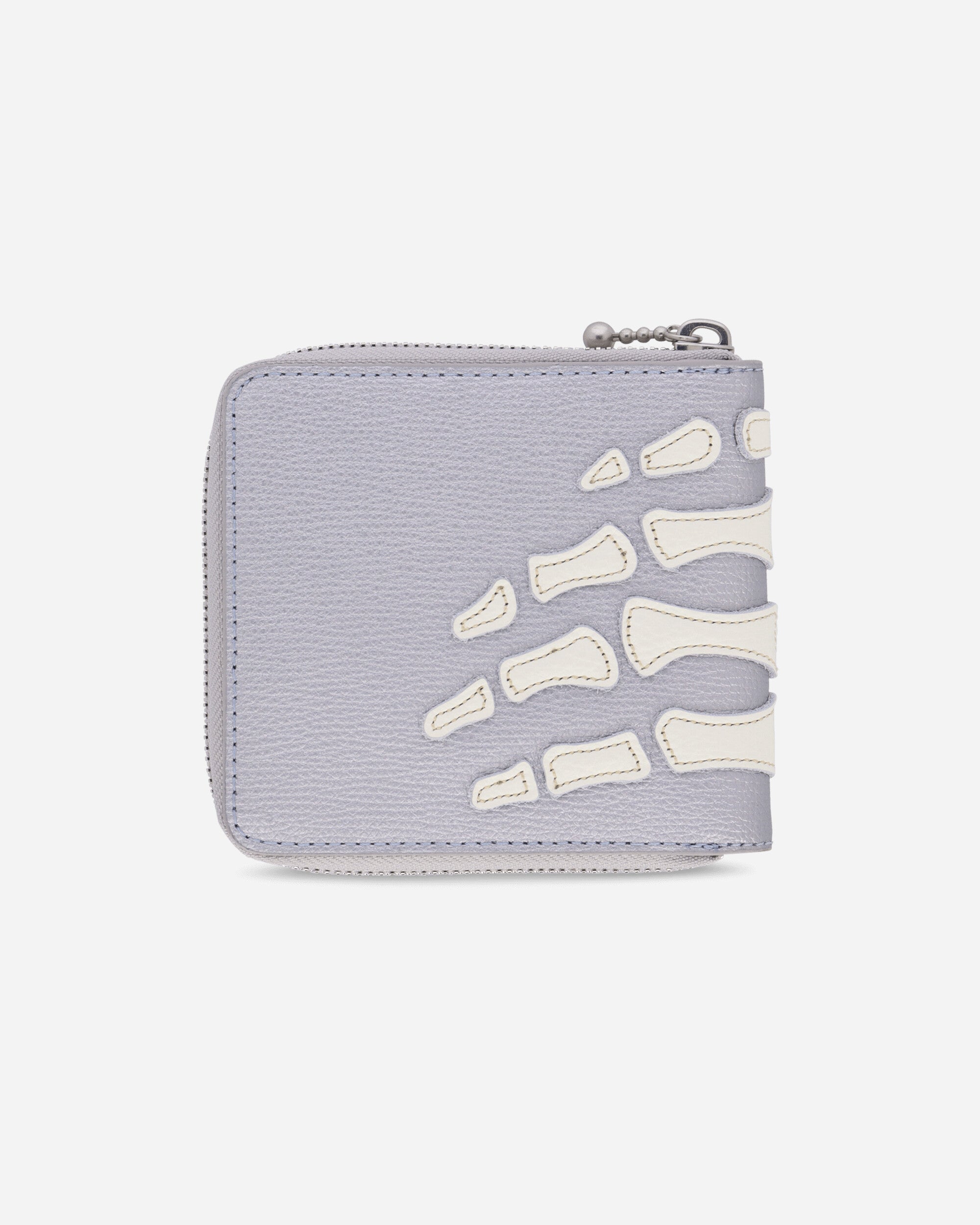 KAPITAL Thumb Up Bone Band Zip Wallet Silver Wallets and Cardholders Wallets K2503XG523 SILVER