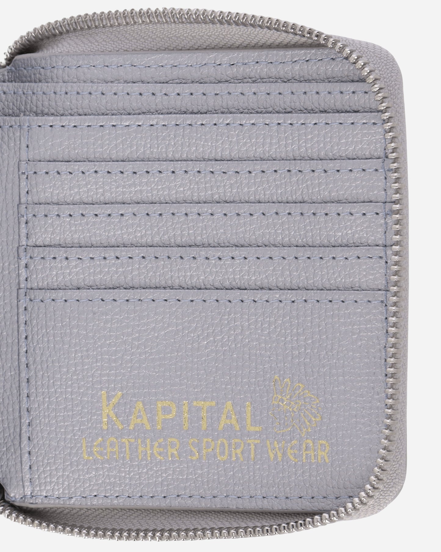 KAPITAL Thumb Up Bone Band Zip Wallet Silver Wallets and Cardholders Wallets K2503XG523 SILVER