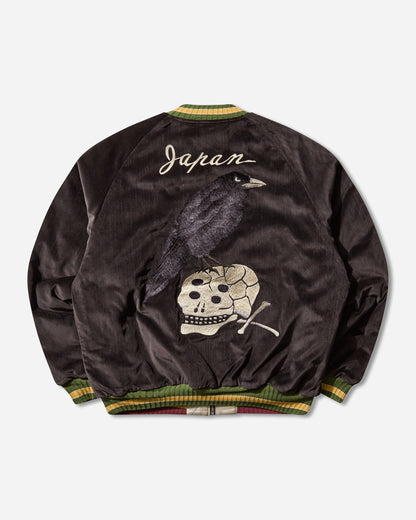 KAPITAL Velveteen Souvenir Jkt Raven & Skull Black Coats and Jackets Bomber Jackets K2503LJ031 BLACK