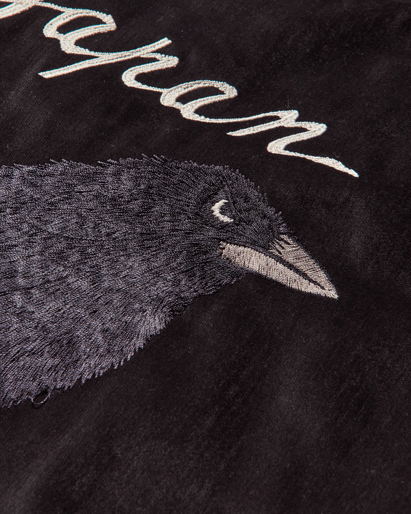 KAPITAL Velveteen Souvenir Jkt Raven & Skull Black Coats and Jackets Bomber Jackets K2503LJ031 BLACK