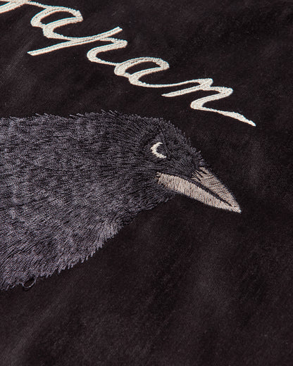 KAPITAL Velveteen Souvenir Jkt Raven & Skull Black Coats and Jackets Bomber Jackets K2503LJ031 BLACK