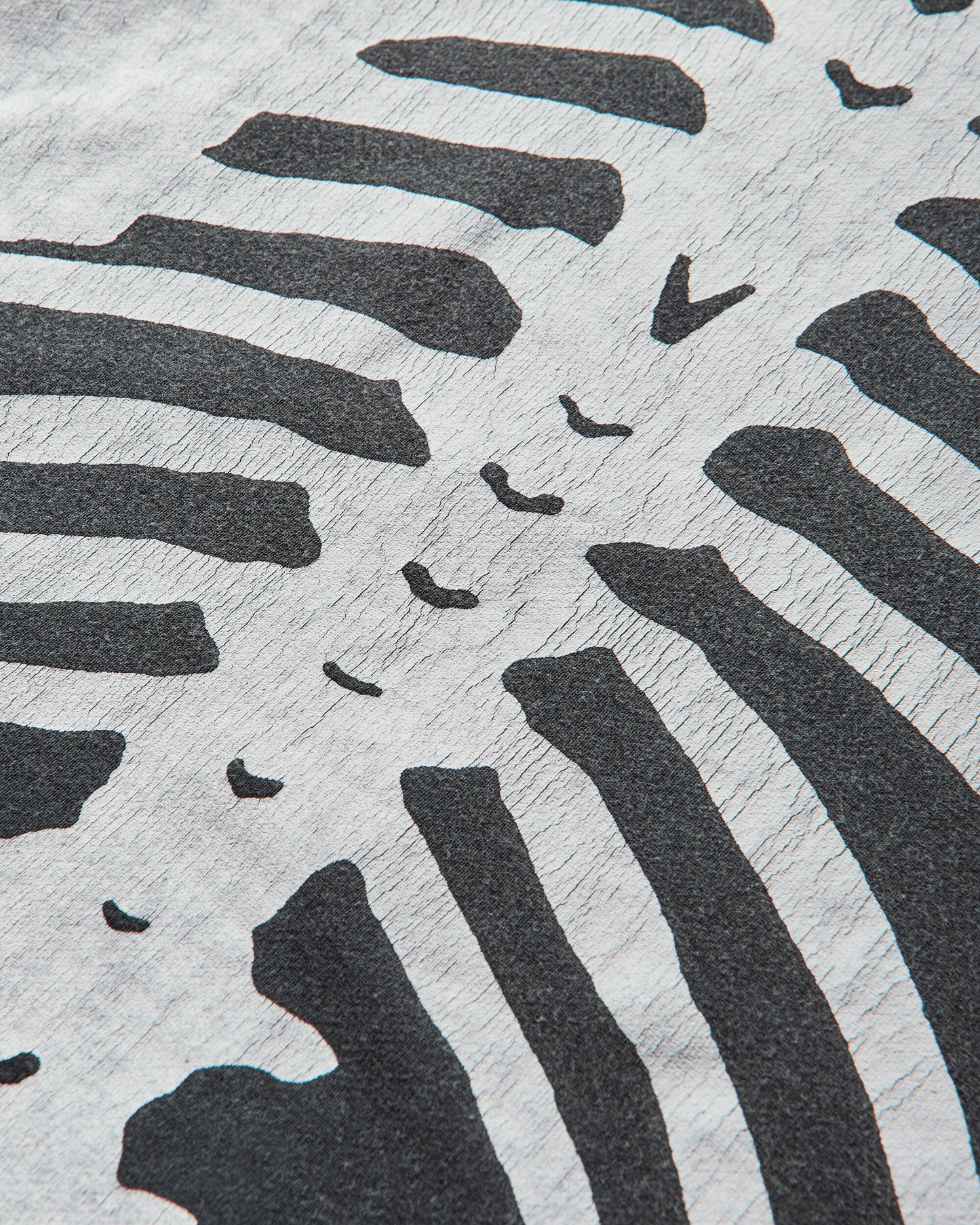 KAPITAL Sweat Knit 2Tones Reage Big Sweatshirt Bone Ecru/Black Sweatshirts Crewneck EK-1139LCA ECRXBLACK