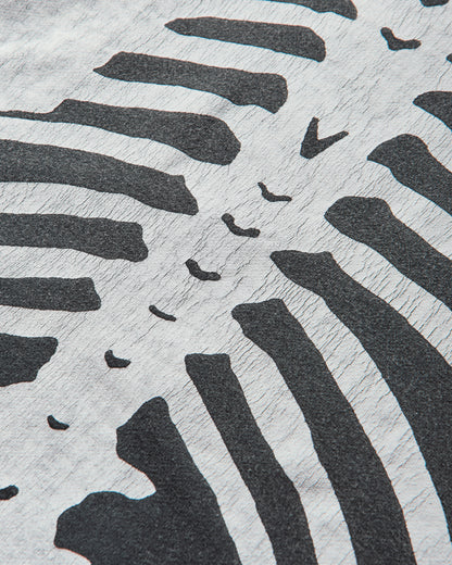 KAPITAL Sweat Knit 2Tones Reage Big Sweatshirt Bone Ecru/Black Sweatshirts Crewneck EK-1139LCA ECRXBLACK