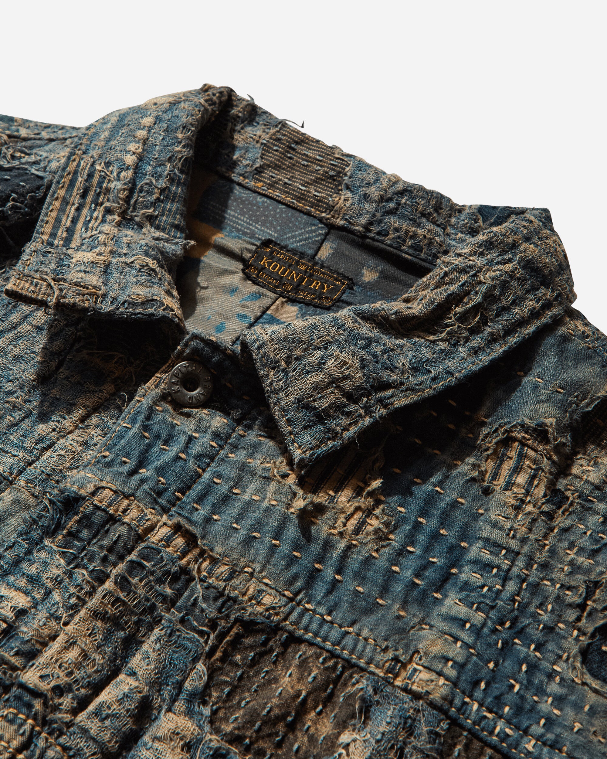 KAPITAL Boro Spring 1St Jacket Indigo Coats and Jackets Denim Jackets EK-1549LJA IDG