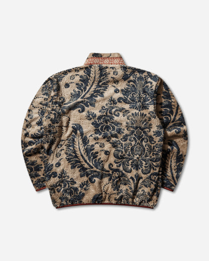 KAPITAL Damask Fleece Zip Blouson Beige Sweatshirts Fleece EK-1509LCA BEIGE