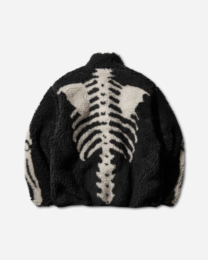 KAPITAL Bone Boa Fleece Reversible Blouson Black Coats and Jackets Fleece Jackets K2412LJ146 BLACK