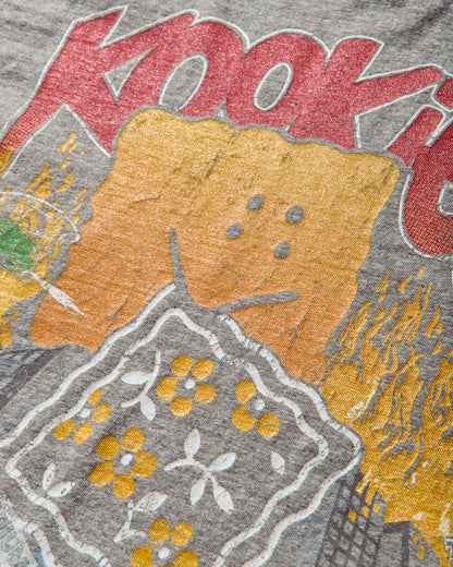 KAPITAL Top Jersey Crew Long Sleeve Tee Buster Peckish Bowy Gray T-Shirts Longsleeve K2504LC165 GRAY