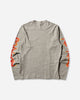 KAPITAL Top Jersey Crew Long Sleeve Tee Buster Peckish Bowy Gray T-Shirts Longsleeve K2504LC165 GRAY