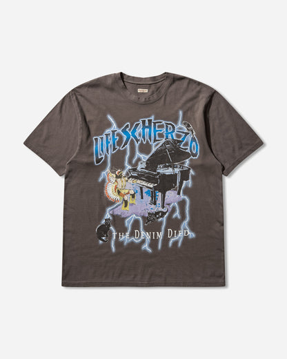 KAPITAL 20 Jersey Crew T Lightning Piano Black T-Shirts Shortsleeve K2503SC063 IB