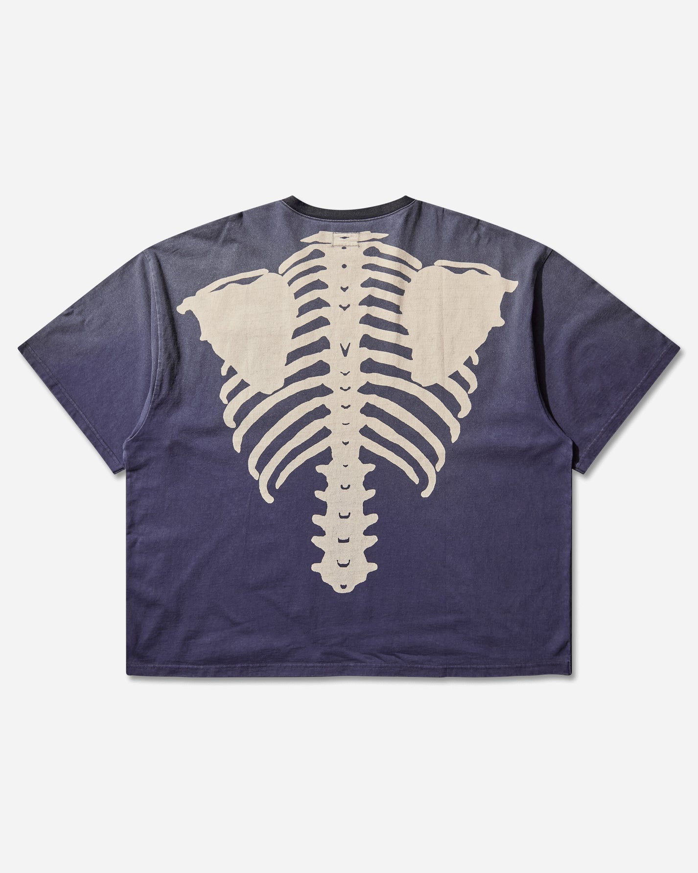 KAPITAL Jersey 2Tones Big Pocket T (Bone) Blkxpurple T-Shirts Shortsleeve EK-1446SC BLKXPURPLE