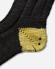 KAPITAL 56 Yarns Ma1 Rainbowy Happy Heel Socks Black Underwear Socks EK-1582XS BLACK