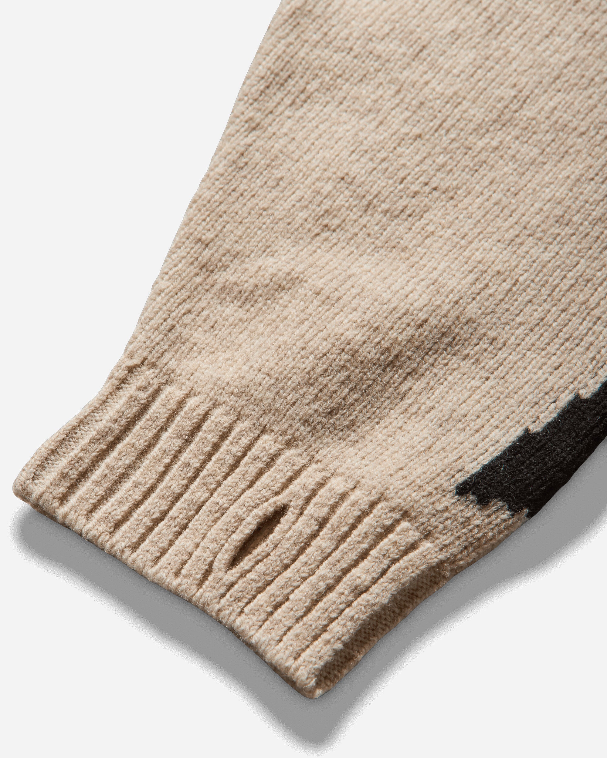 KAPITAL 5G Wool Bone Crew Sweater Ecru Knitwears Sweaters EK-1537KN ECRU