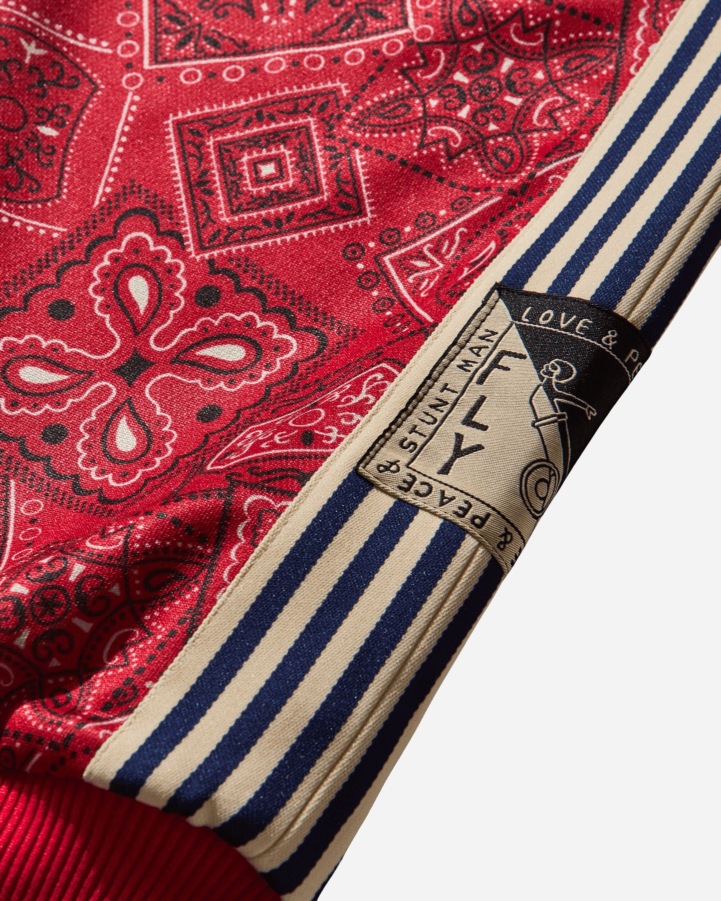 KAPITAL Smoot Jersey Cookie Bandanna Track Jacket Red Sweatshirts Track Tops K2504LC150 RED