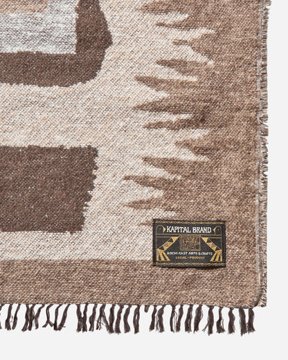 KAPITAL Kapital Speakeasy Blanket Brownbeige Textile Blankets and Throws K2411XG552 BROWNBEIGE