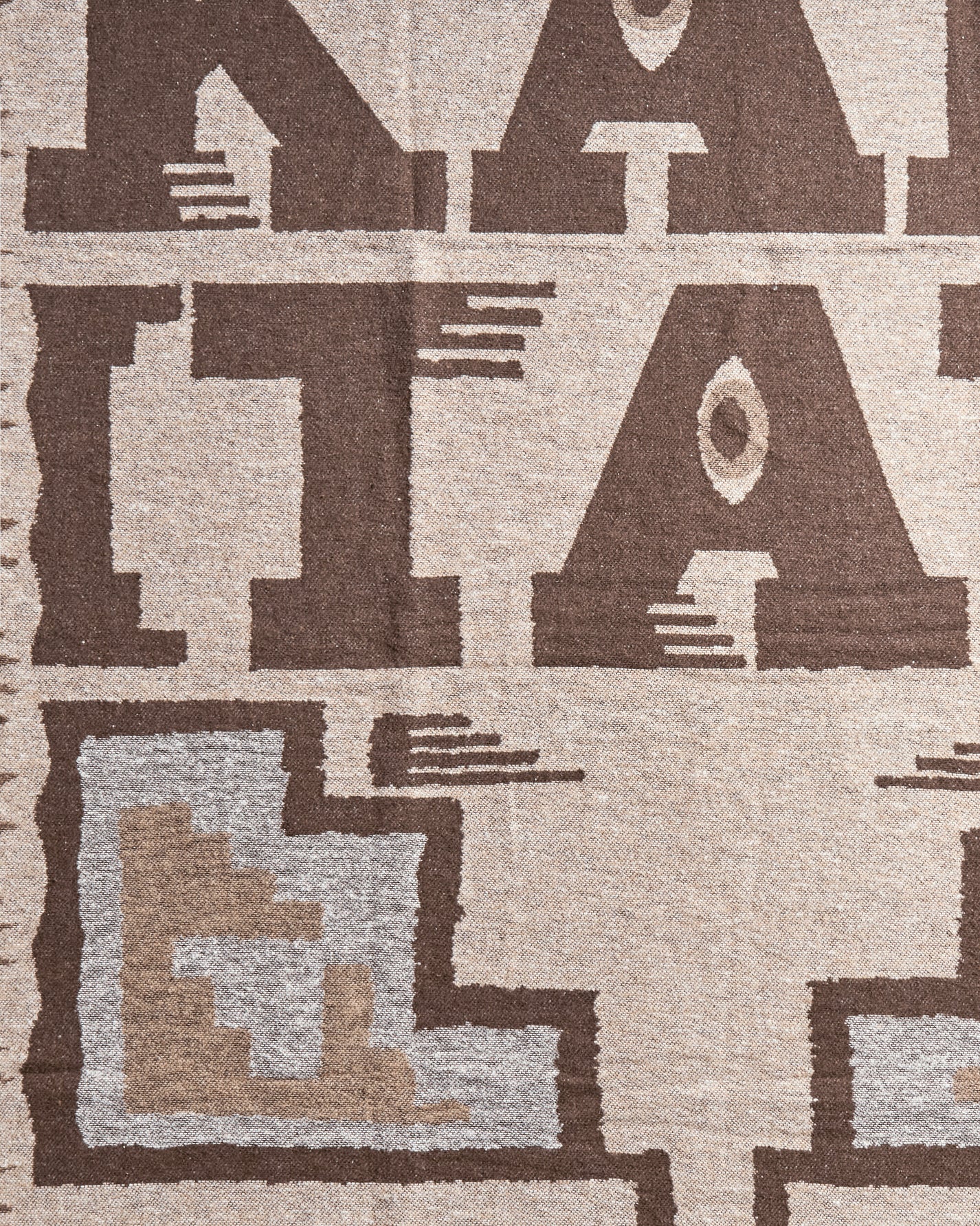 KAPITAL Kapital Speakeasy Blanket Brownbeige Textile Blankets and Throws K2411XG552 BROWNBEIGE