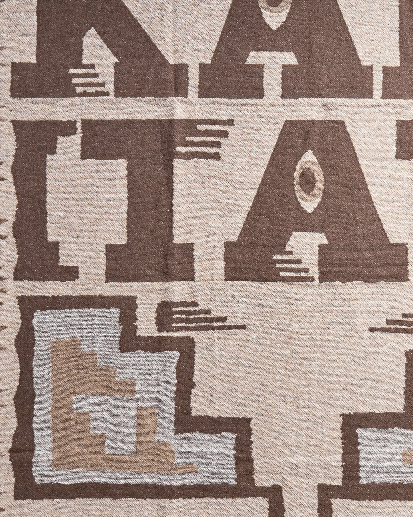 KAPITAL Kapital Speakeasy Blanket Brownbeige Textile Blankets and Throws K2411XG552 BROWNBEIGE