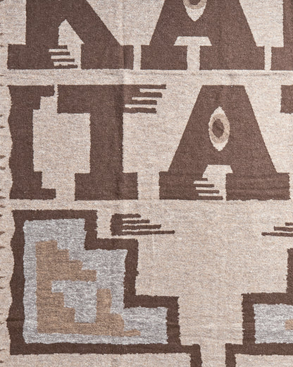 KAPITAL Kapital Speakeasy Blanket Brownbeige Textile Blankets and Throws K2411XG552 BROWNBEIGE