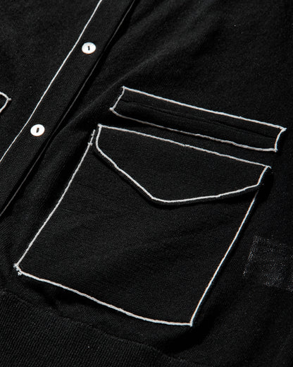 Kiko Kostadinov Wmns Kreiner Knit Cardigan Black Knitwears Cardigans KKWSS26KN09-105 001