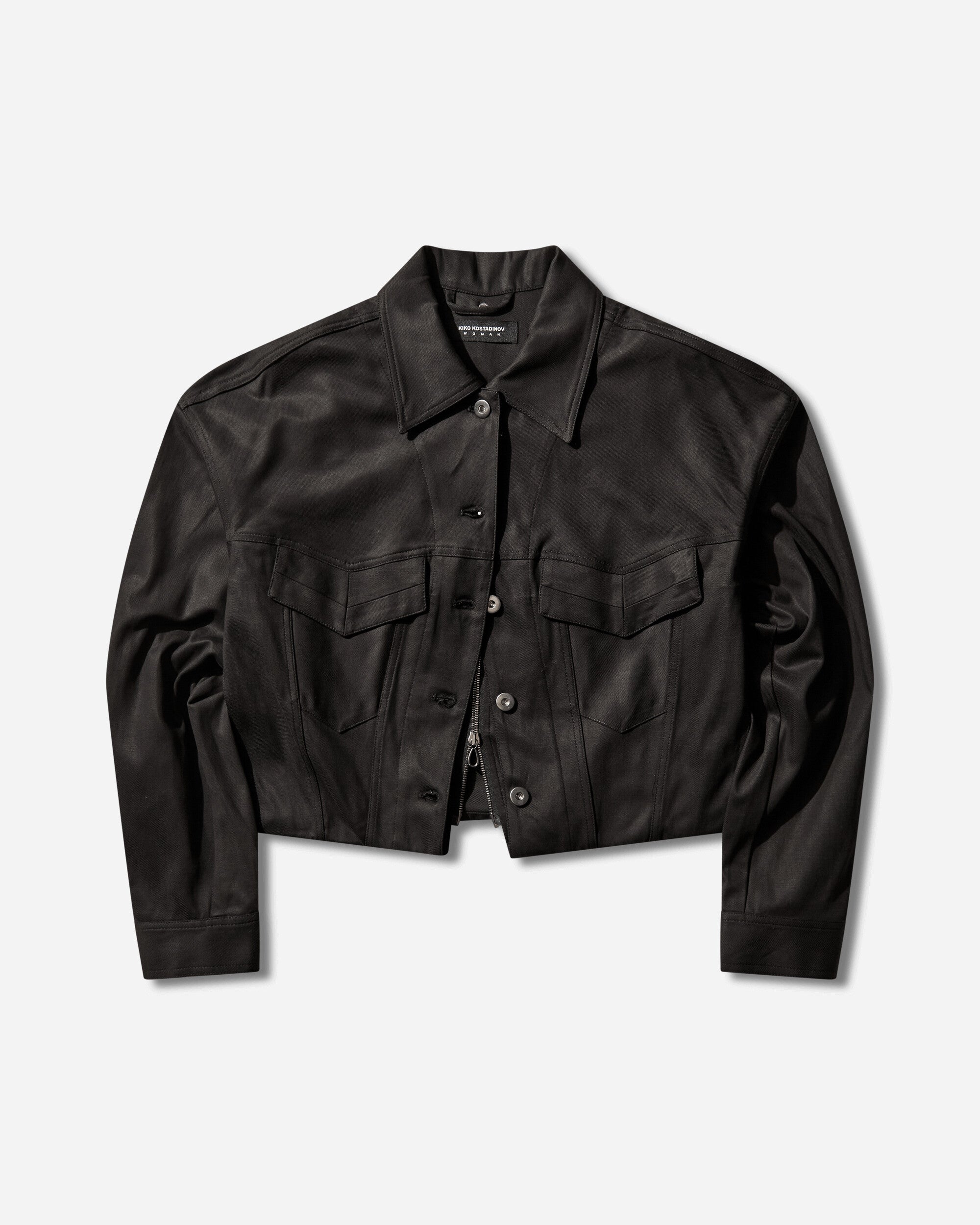 Kiko Kostadinov Wmns Centennial Jacket Washed Anthracite Coats and Jackets Jackets KKWSS26J08-37 001