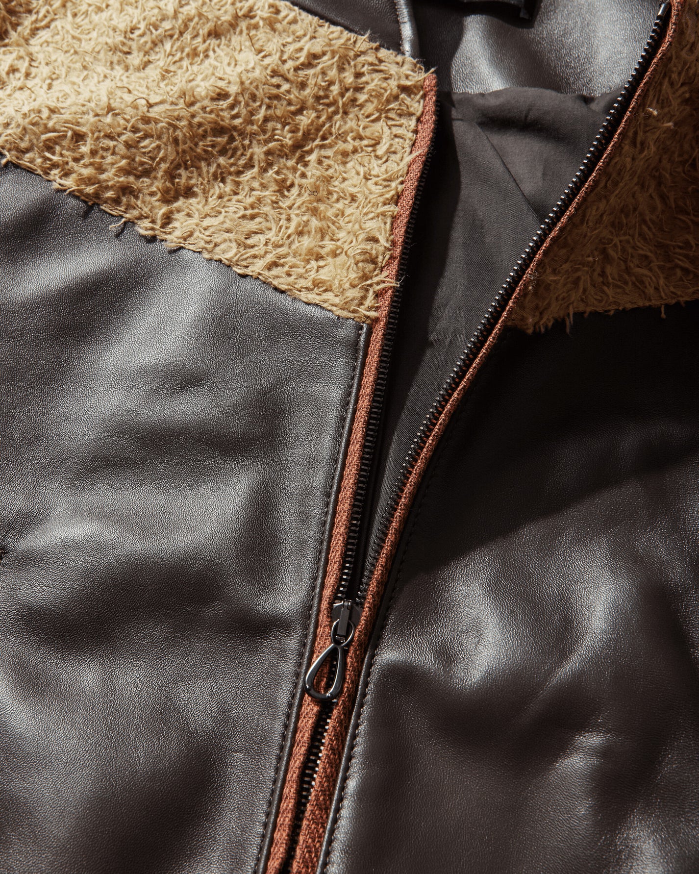 Kiko Kostadinov Wmns Konrad Leather Jacket Black Coffee Coats and Jackets Leather Jackets KKWSS26J01-25 001