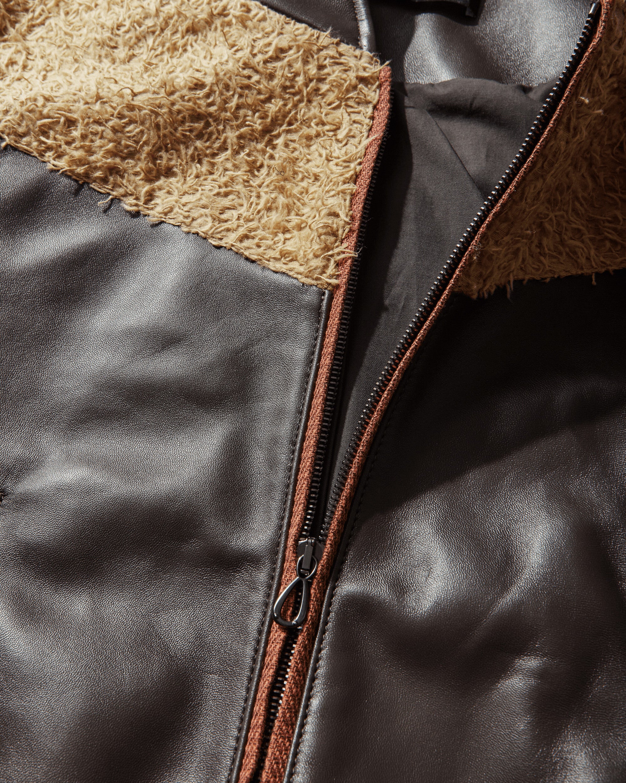 Kiko Kostadinov Wmns Konrad Leather Jacket Black Coffee Coats and Jackets Leather Jackets KKWSS26J01-25 001