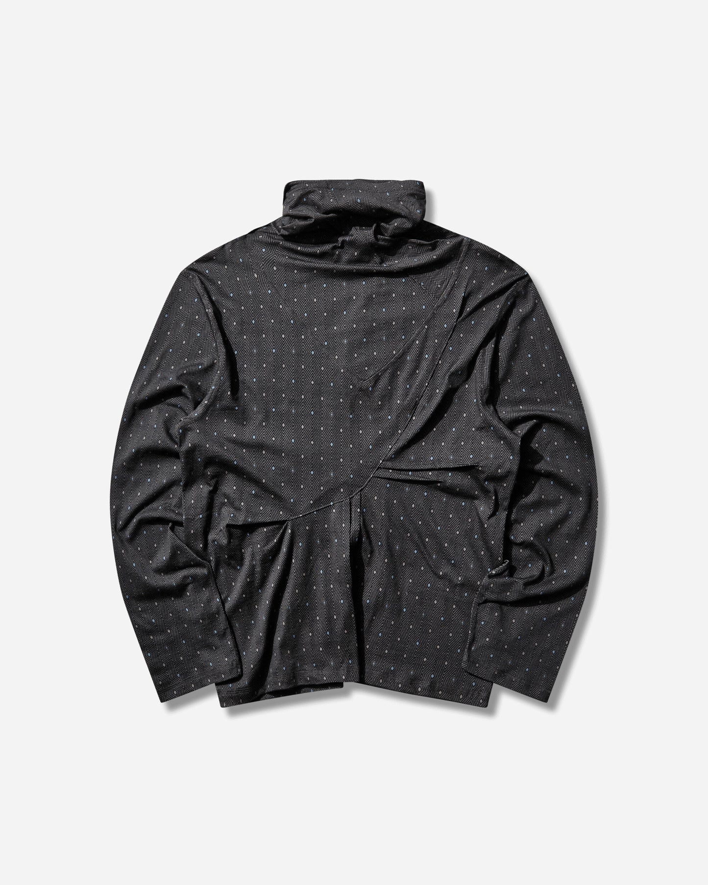 Kiko Kostadinov Ohne Long Sleeve Mock Neck Black And Sapphire T-Shirts Longsleeve KKSS265TP07 96