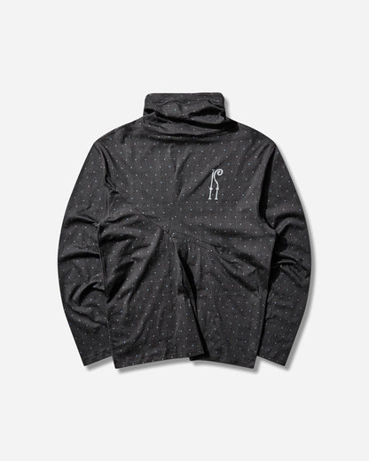 Kiko Kostadinov Ohne Long Sleeve Mock Neck Black And Sapphire T-Shirts Longsleeve KKSS265TP07 96