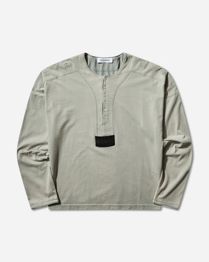 Kiko Kostadinov Sargo Long Sleeve Henley Seashore T-Shirts Longsleeve KKSS265TP04 90