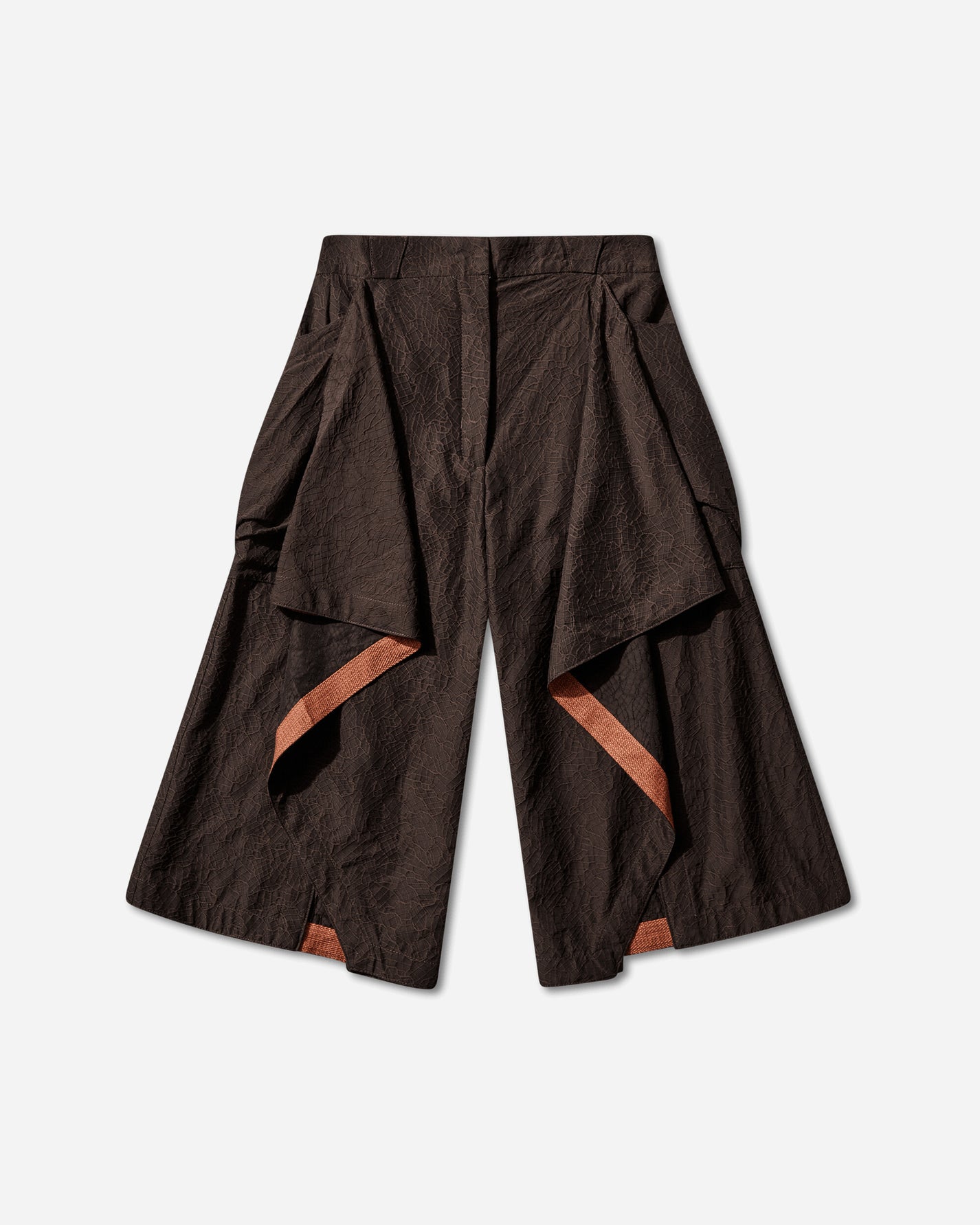 Kiko Kostadinov Wmns Dahlia Draped Shorts Dark Elm Shorts Short KKWSS26T07-19 001