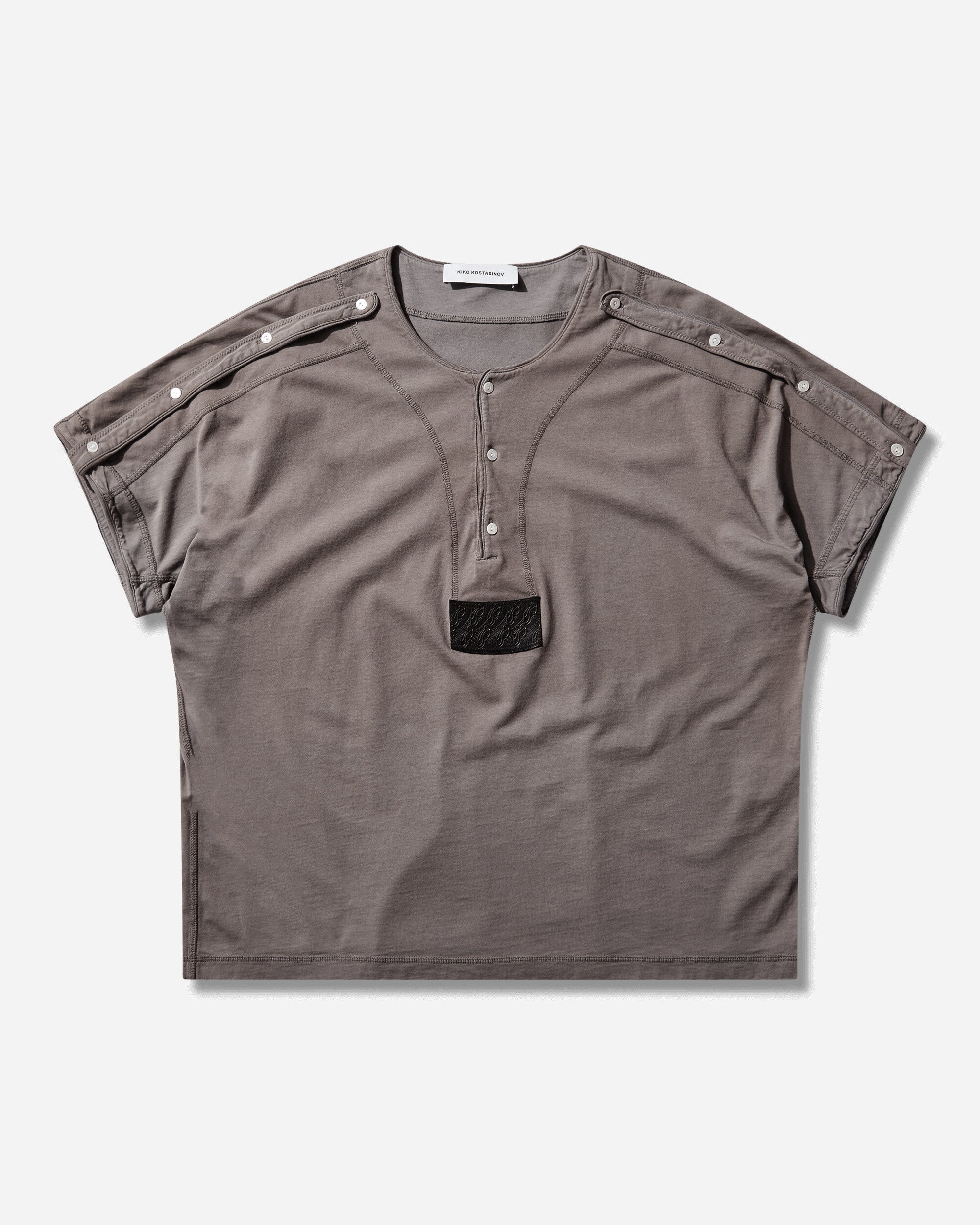 Kiko Kostadinov Sargo Short Sleeve Henley Iris T-Shirts Shortsleeve KKSS265TP03 88