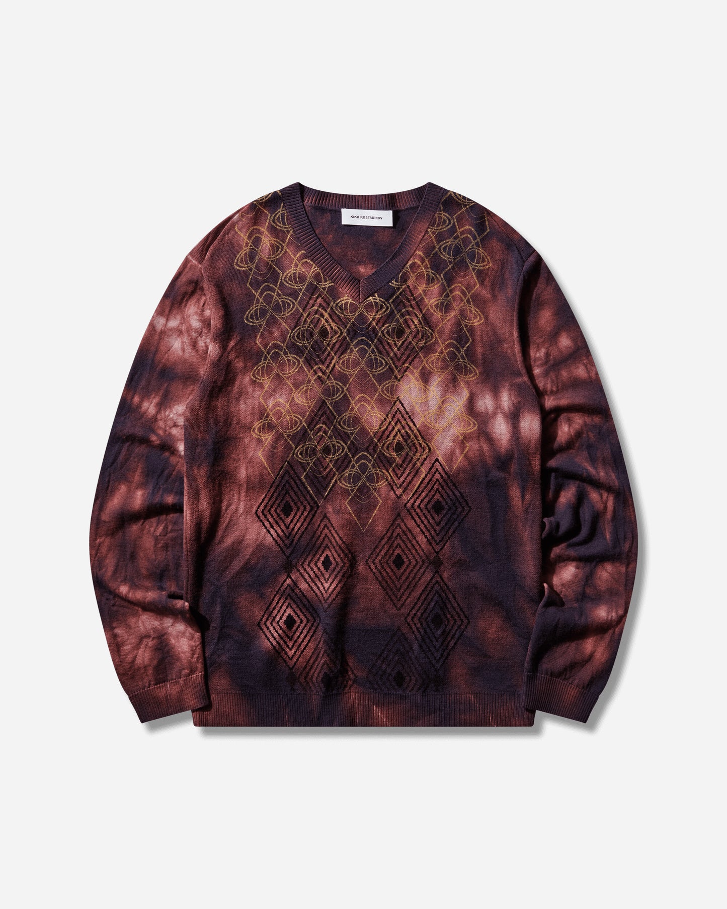 Kiko Kostadinov Hatha V-Neck Knit Fuchsia Knitwears Sweaters KKSS265KN04 106