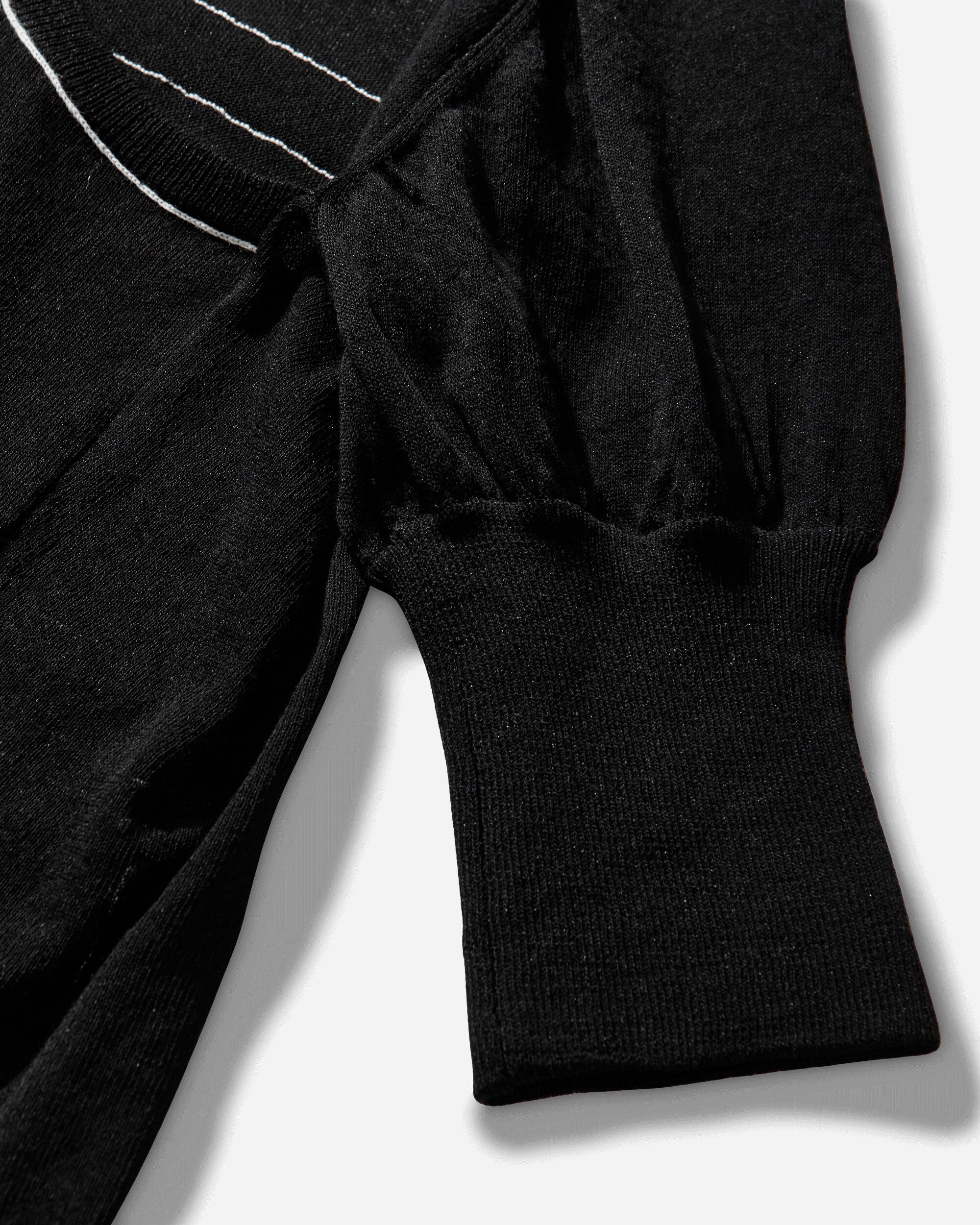 Kiko Kostadinov Wmns Kreiner Knit Polo Black Knitwears Sweaters KKWSS26KN11-111 001