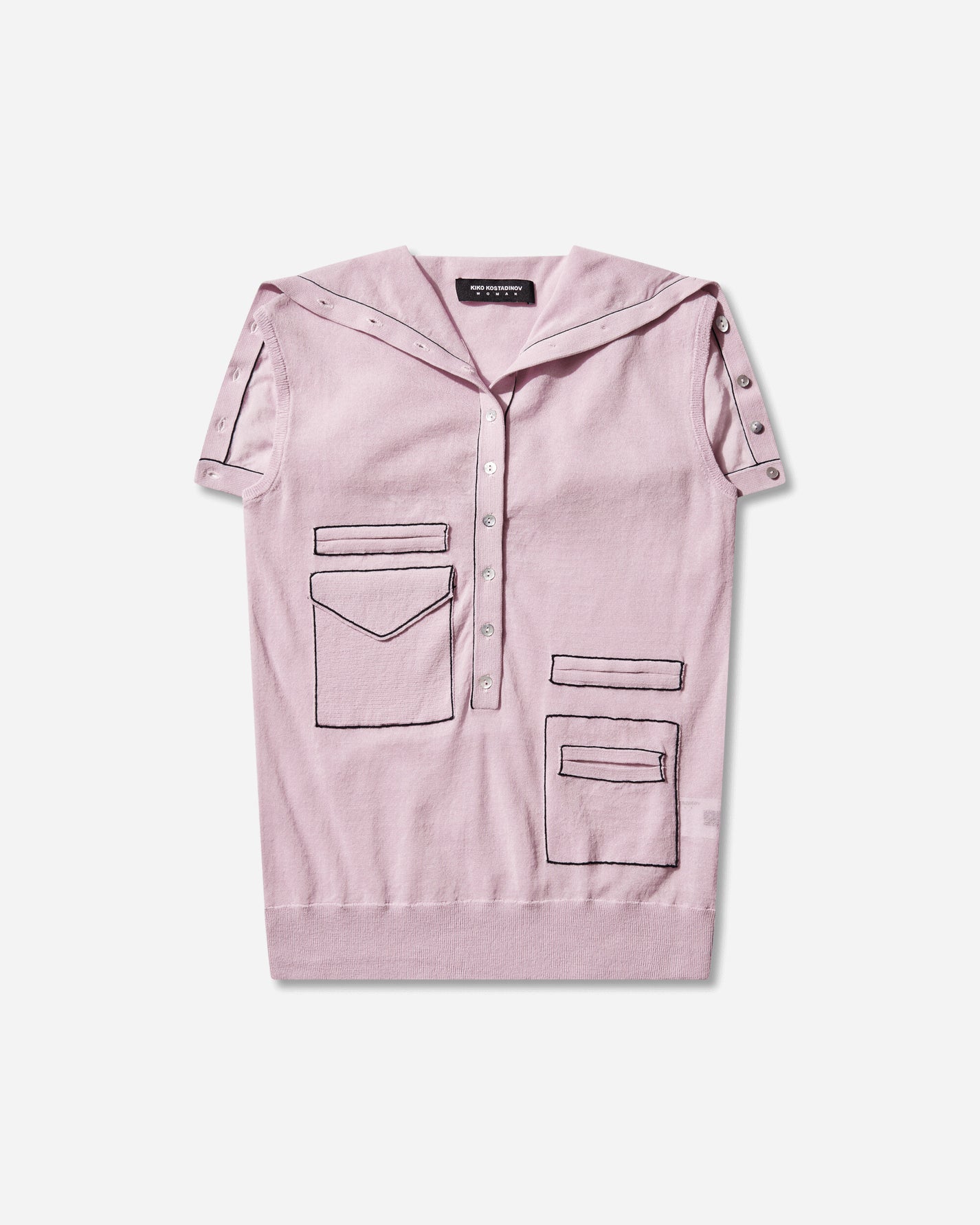 Kiko Kostadinov Wmns Kreiner Knit Rollneck Pale Pink Knitwears Turtleneck KKWSS26KN10-109 001