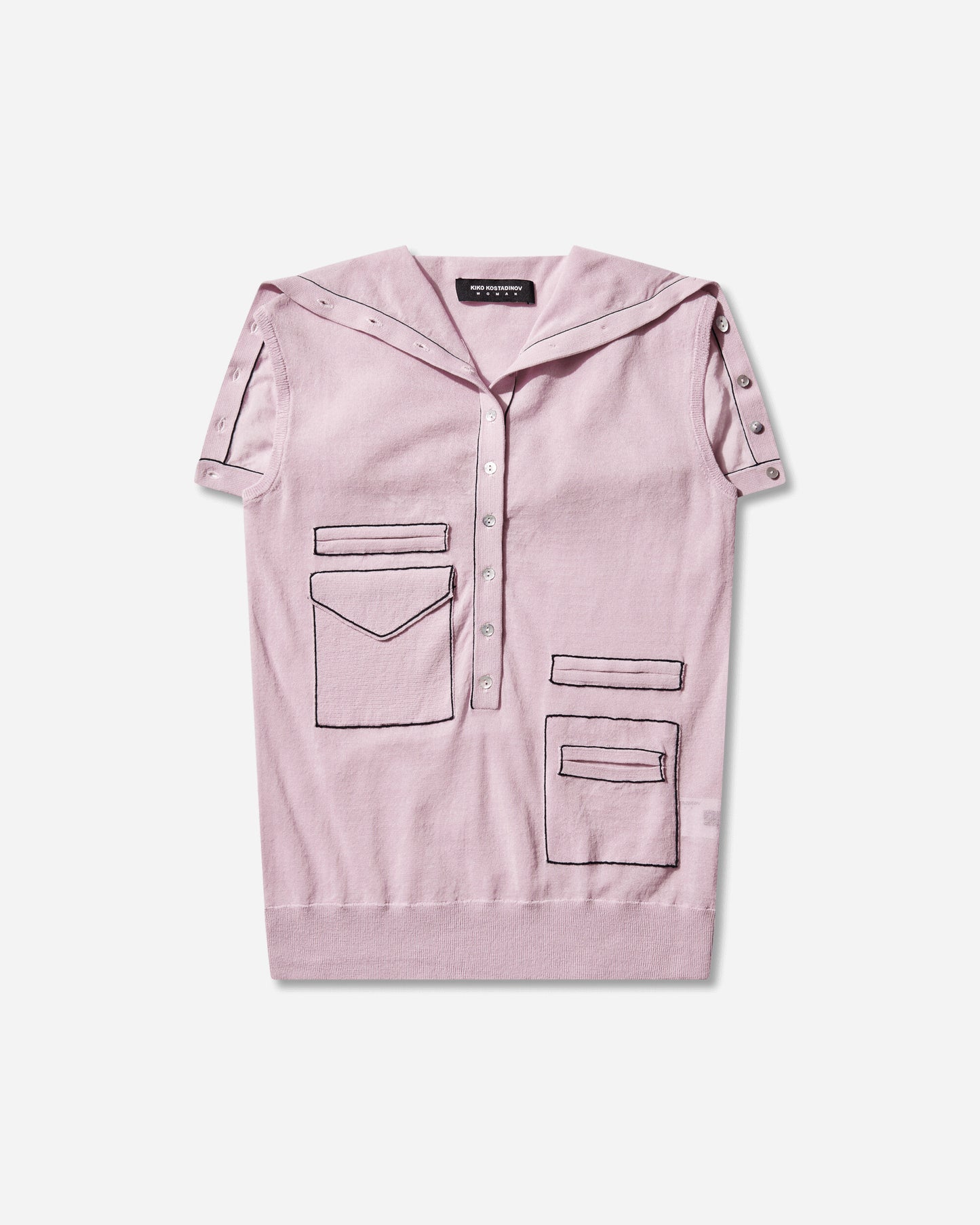 Kiko Kostadinov Wmns Kreiner Knit Rollneck Pale Pink Knitwears Turtleneck KKWSS26KN10-109 001