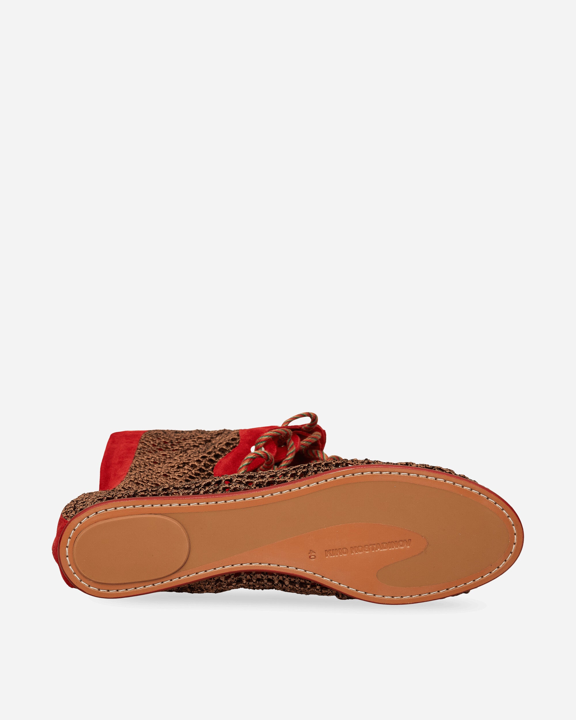 Kiko Kostadinov Wmns Reticella Knee High Boot Red Sneakers High KKWSS26FT05-140 001